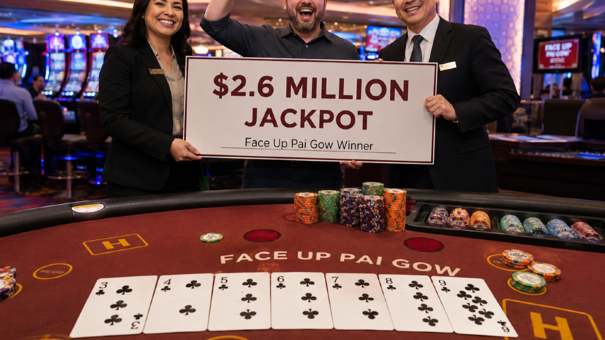 MGM National Harbor Player Hits $2.6 Million Face Up Pai Gow Jackpot