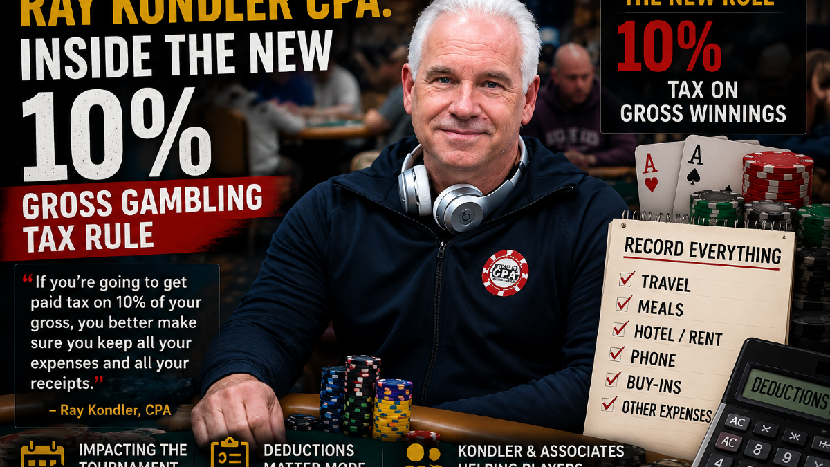 New 10% Gambling Tax Sparks Concern Across the Industry, Says CPA Ray Kondler